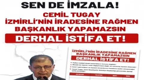 derhal istifa et
